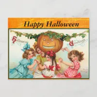 Happy Vintage Halloween Post Card