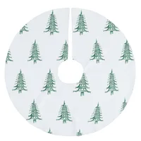 Green Pagoda Christmas Tree Pattern Tree Skirt