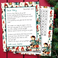 Cute Personalized Letter from Santa | Word Search