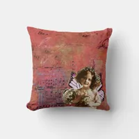 Vintage Child Throw Pillow