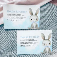 Blue Bunny Books For Baby Enclosure Card