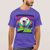 Pixel Art Disc Golf Course T-Shirt