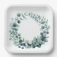 Eucalyptus leaves botanical Wedding Paper Plates