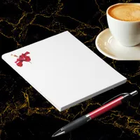 Red Hibiscus Flower Side View Notepad