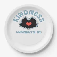 Kindness Connects Us Classic Paper Plates