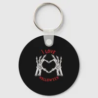 If Had Feelings They For Skeleton Hand Heart Keychain