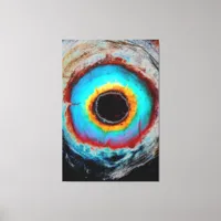 Abstract Expressionism Black Hole Contemporary Canvas Print