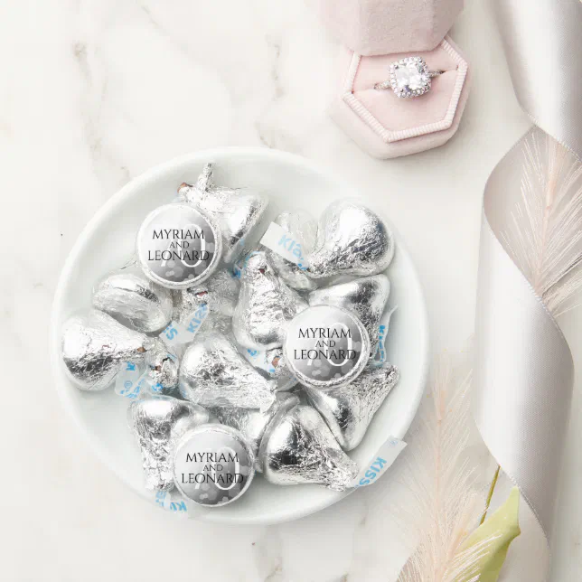 Elegant 70th Platinum Wedding Anniversary Hershey®'s Kisses®