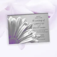 Purple Floral Highlights Wedding Invitation