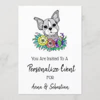 *~*  Frenchie French Bulldog Cute Event Invitation