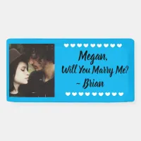 Will you Marry Me Custom Name and Photo  Banner