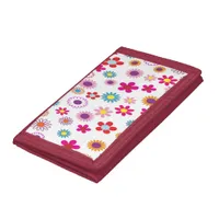 Gift For Her | Colorful Floral Trifold Wallet