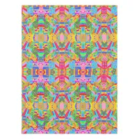 colorful crazy pattern modern art hippy  tablecloth