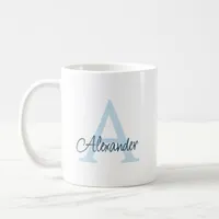 Modern Elegant Handwritten Script Monogram & Name Coffee Mug