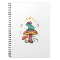 Cottagecore Aesthetic Goblincore Frog Wizard On Mu Notebook