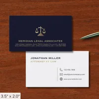 Simple Professional Attorney Legal Lawyer  Business Card