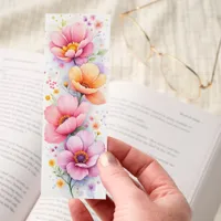 Beautiful Floral Soft Pastel Pink Yellow Two-sided Bookmarks