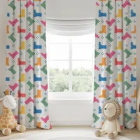 Rainbow Rain Boots Rainy Day Parade Collection Blackout Curtains