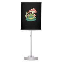 Cottagecore Mushroom Forest Toad Goblincore Mycolo Table Lamp