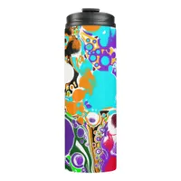 Abstract Bubbles Colorful   Thermal Tumbler