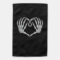 Valentines Day Gothic Heart With Skeleton Hands Va Garden Flag