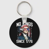 No Kings In America Since 1776 Distressed USA Keychain