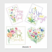 Wildflower Words  & Heart Custom-Cut Vinyl Sticker