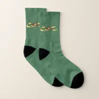 Golden Cherub Ribbon Socks