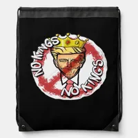 No Kings In America Anti Donald No Kings Day Class Drawstring Bag