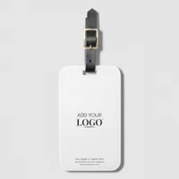 Sleek Minimalist Business Logo Corporate Giveaway Luggage Tag