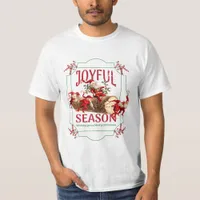 Joyful Season Festive Vintage Christmas Elves T-Shirt