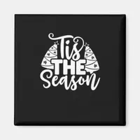 Tis Season To Careful - Retro Vintage Style Magnet