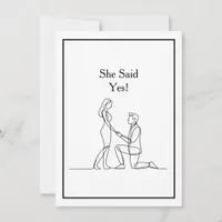 Big love. Big day. Save the date. Black Border Invitation