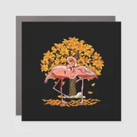 It’s Fall Y’all Flamingo Autumn Style Car Magnet