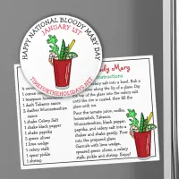 Happy National Bloody Mary Day January   Magnet