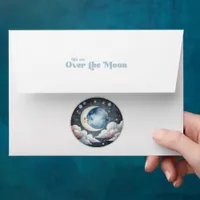 Over the Moon Celestial Baby Shower Envelope