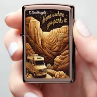 Gilded Horizon Camp Zippo Lighter