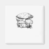 Cute Cottagecore Aesthetic Mushroom Fungi Goblinco Magnet