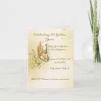 Elegant Earthy Butterfly folded invitation 