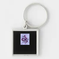 Whimsigoth Snake Spiders Flowers Keychain