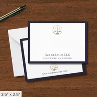 Elegant Scales of Justice Note Card