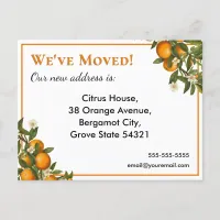 We've Moved House Move Oranges Fruit Postcard