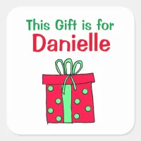 This Gift is for Personalized Gift Tag