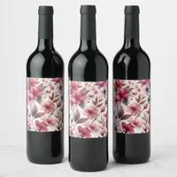 Cherry Blossom Wine Label