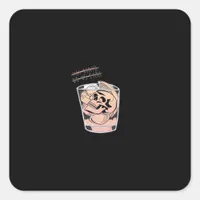 Till Death Do Us Part – Cute Sloth Meets Death Square Sticker