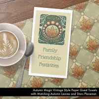 Autumn Magic Vintage Style Paper Guest Towels