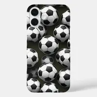 Soccer Balls iPhone 16 Plus Case