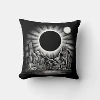 TOTAL SOLAR ECLIPSE OHIO APRIL THROW PILLOW