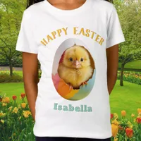 Cute Happy Easter Chick Colorful Egg Personalized T-Shirt