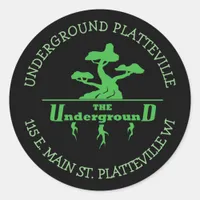 The Underground Vaping Shop Logo stickers (Large)